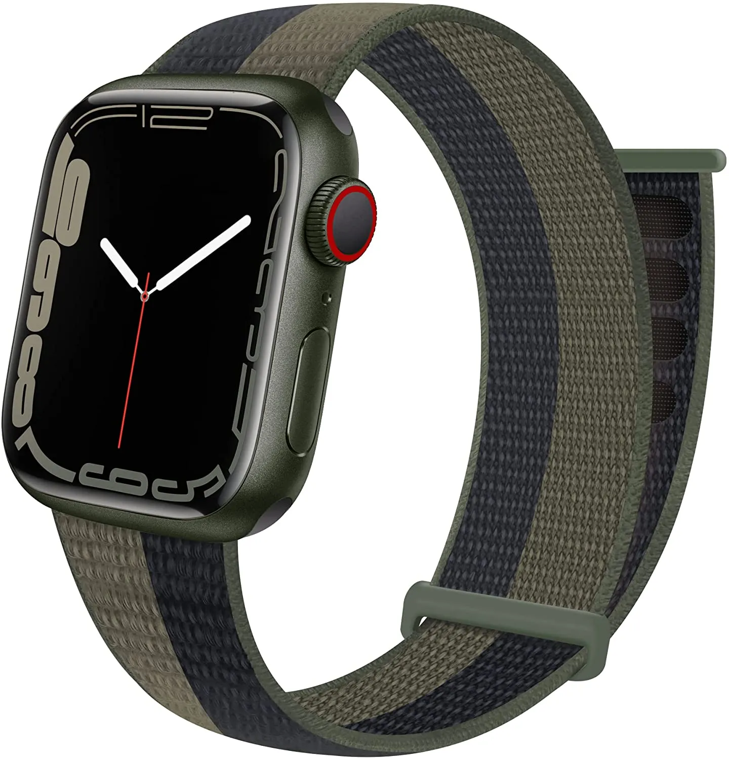 JuQBanke Sport Loop Band Compatible with Apple Watch Band 38mm 40mm 41mm 42mm 44mm 45mm iWatch Series 7 6 5 SE 4 3 2 1 Strap Nylon Weave Women Men Stretchy Elastic Braided Replace Wristband Breathable
