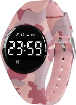 Kids Fitness Tracker Watch, Digital Activity Tracker Watch for Kids Ages 3-12, Non-Bluetooth, Alarm/Calorie/Pedometer Count Steps Wrist Watch for Kids