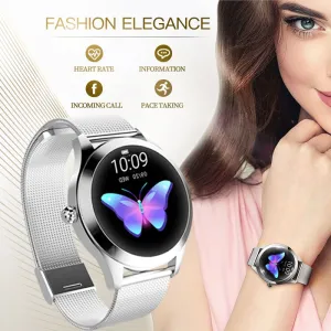 KW10 IP68 Waterproof Smart Watch Women Lovely Bracelet Heart Rate Monitor Sleep Monitoring Smartwatch Connect IOS Android PK S3