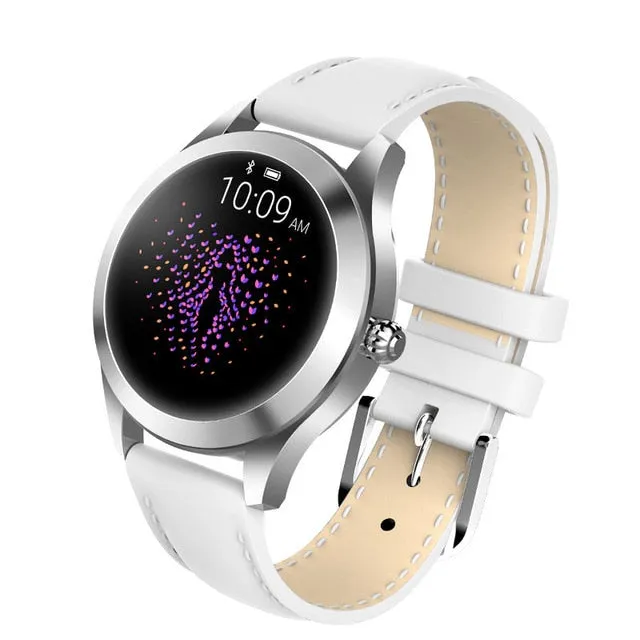 KW10 IP68 Waterproof Smart Watch Women Lovely Bracelet Heart Rate Monitor Sleep Monitoring Smartwatch Connect IOS Android PK S3