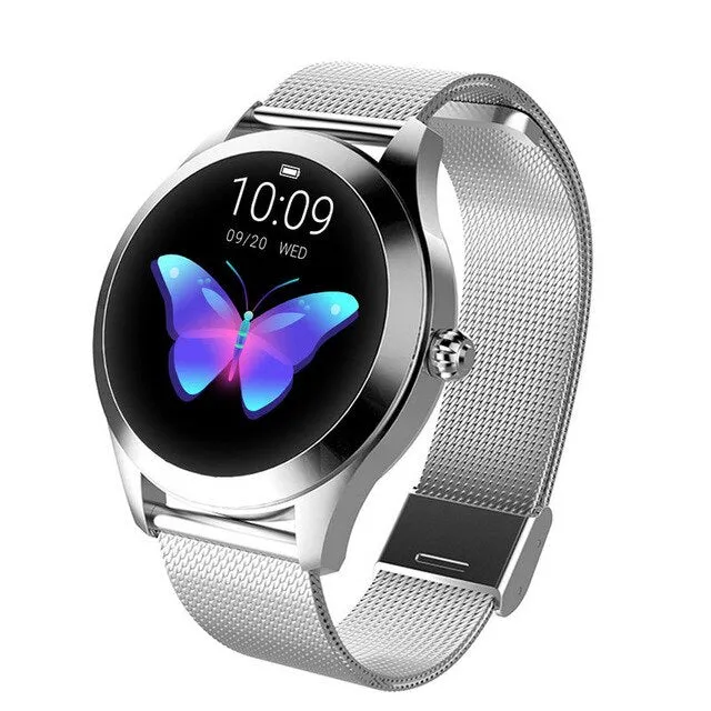 KW10 IP68 Waterproof Smart Watch Women Lovely Bracelet Heart Rate Monitor Sleep Monitoring Smartwatch Connect IOS Android PK S3