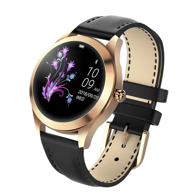 KW10 IP68 Waterproof Smart Watch Women Lovely Bracelet Heart Rate Monitor Sleep Monitoring Smartwatch Connect IOS Android PK S3