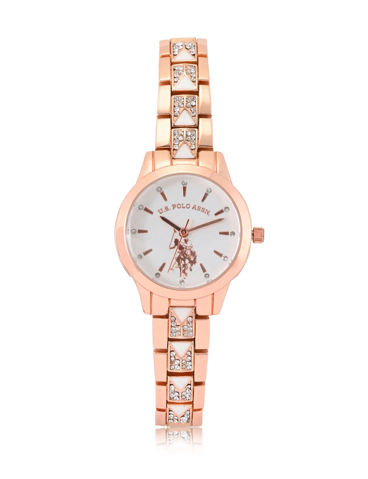 LADIES EMBELLISHED DECO ANALOG WATCH