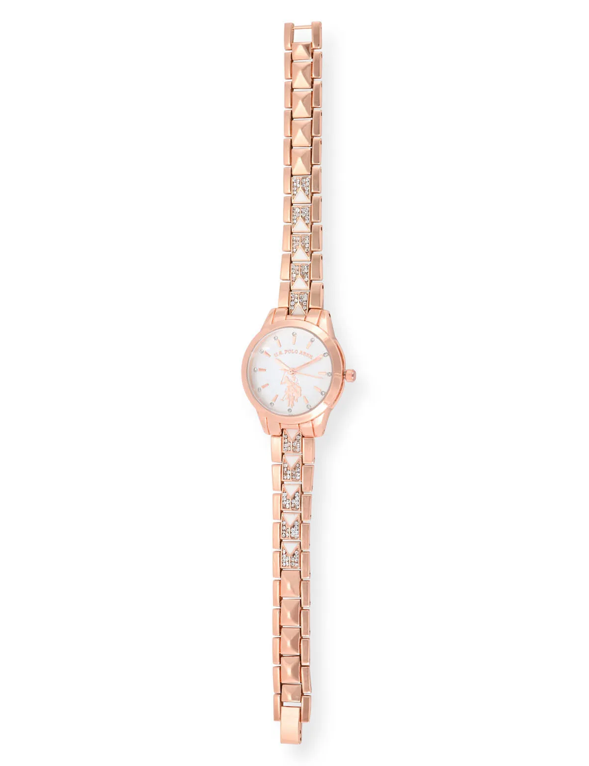 LADIES EMBELLISHED DECO ANALOG WATCH