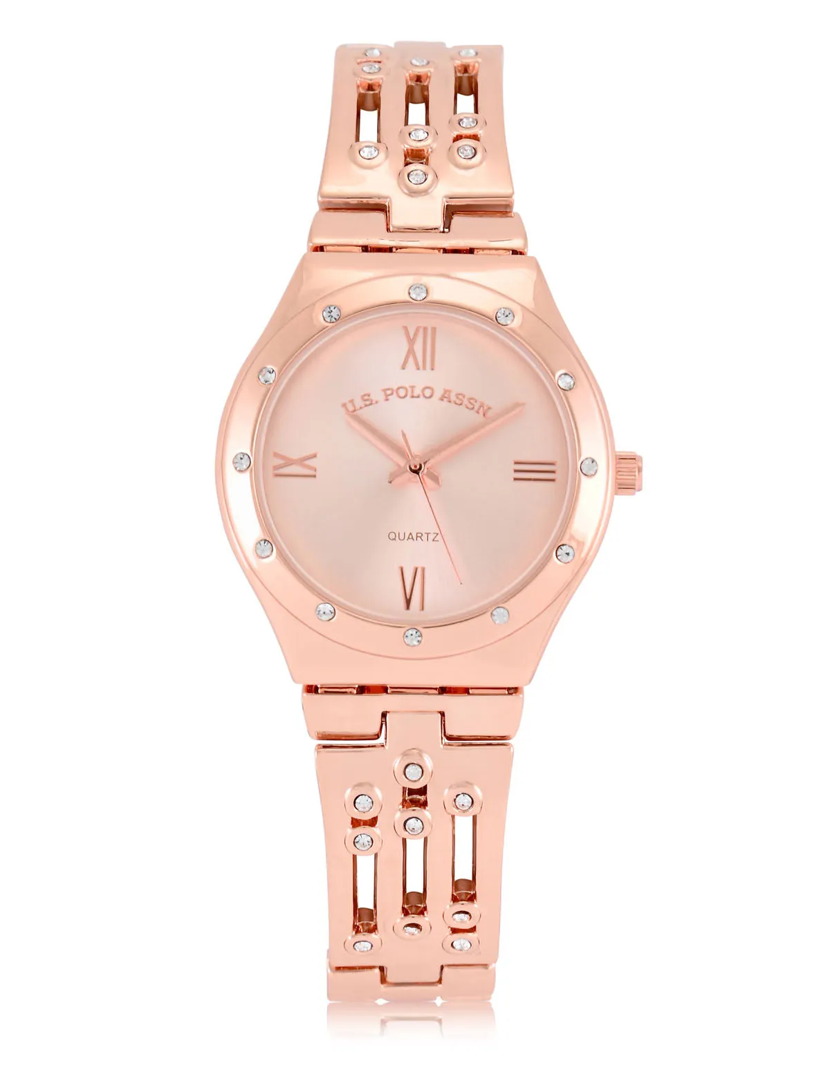 LADIES GOLD ANALOG BRACELET WATCH