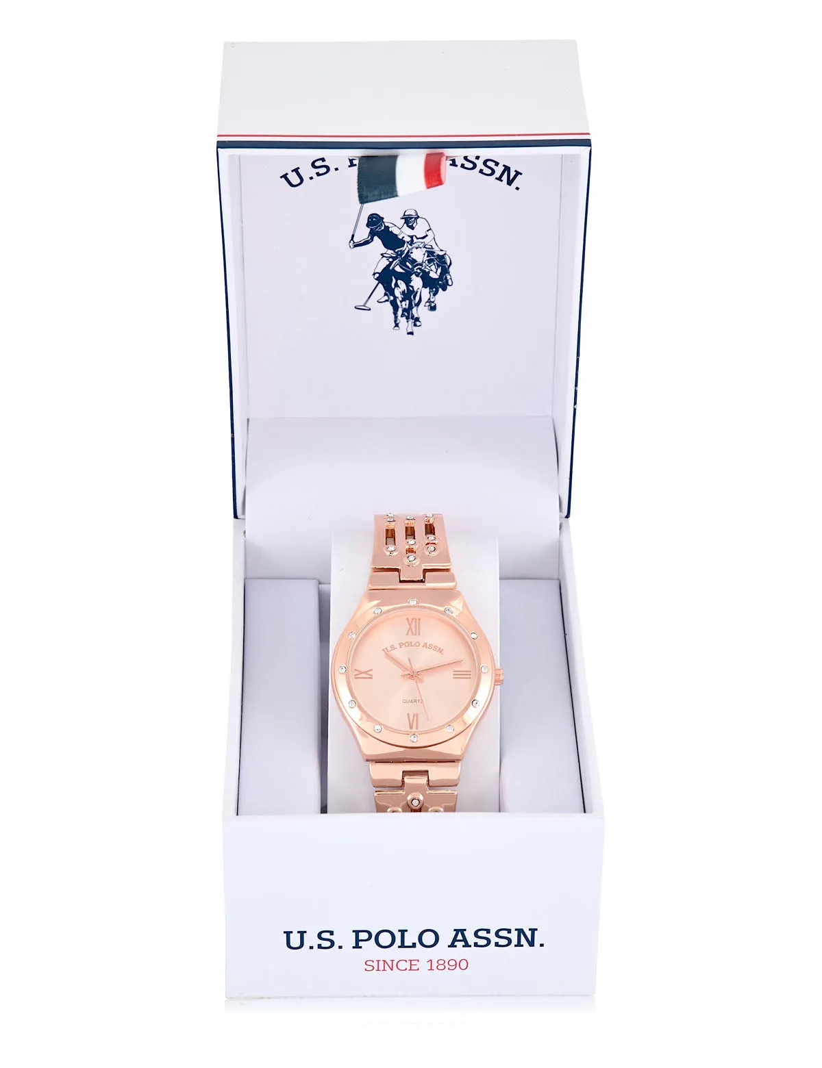 LADIES GOLD ANALOG BRACELET WATCH