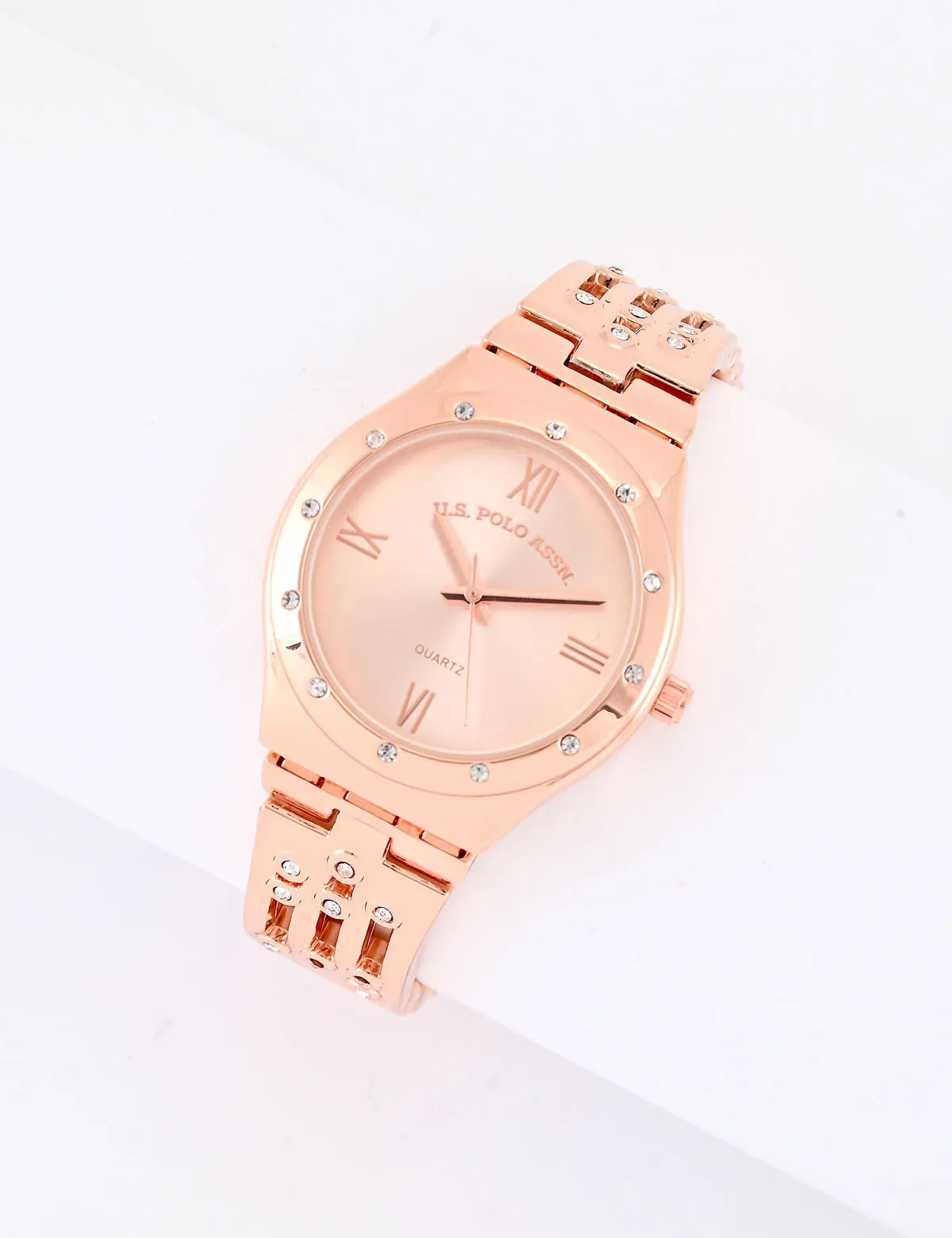 LADIES GOLD ANALOG BRACELET WATCH