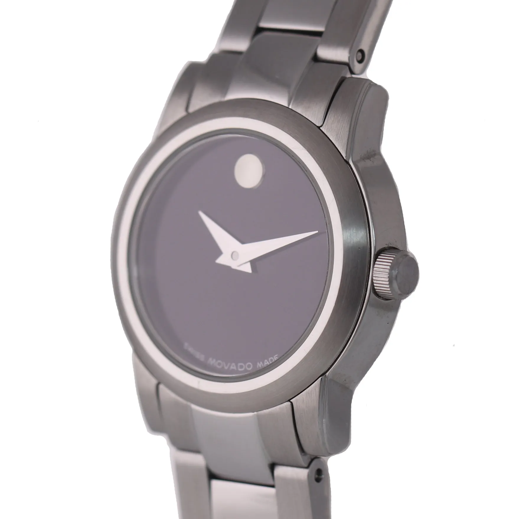 Ladies Movado Museum Stainless Steel 84 E4 1846 Quartz 25mm Watch