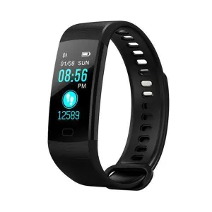LED Waterproof Heart Rate, Blood Pressure Pedometer for Android iOS Smartwatch
