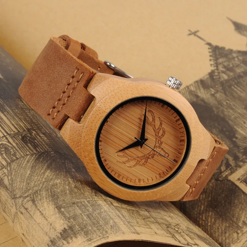 Limited Edition Buck Bamboo Wooden Watch