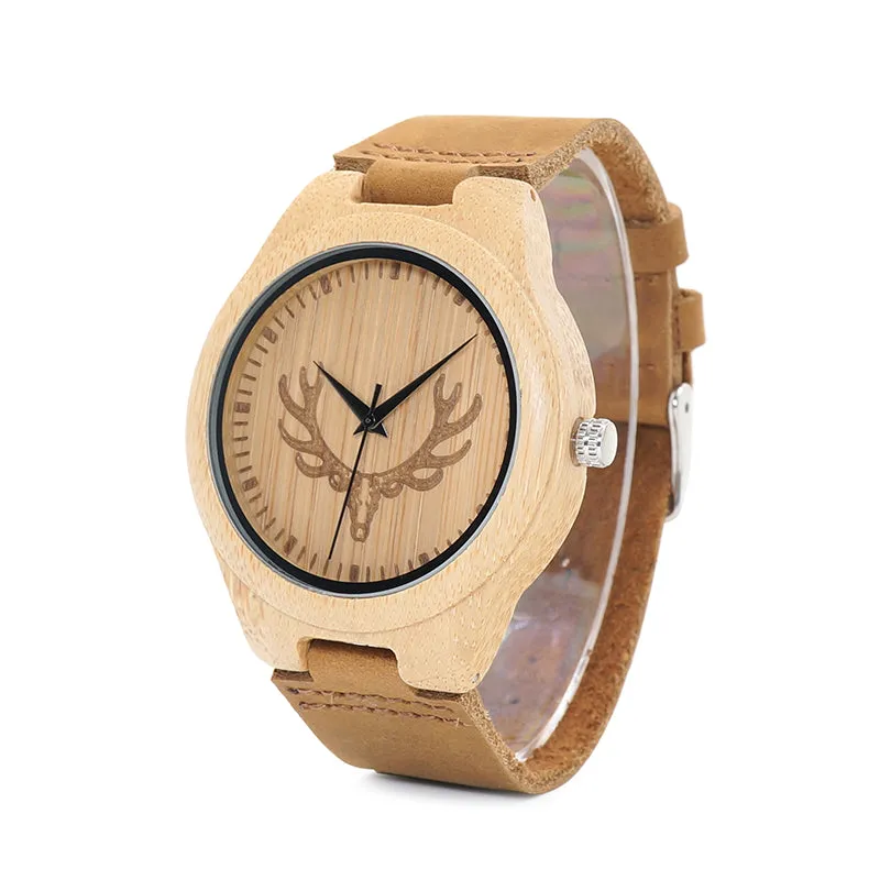Limited Edition Buck Bamboo Wooden Watch
