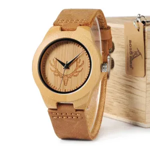 Limited Edition Buck Bamboo Wooden Watch
