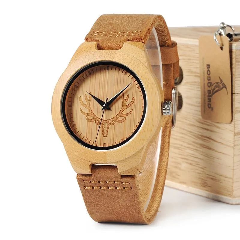 Limited Edition Buck Bamboo Wooden Watch