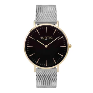 Lorelai Stainless Steel Watch Gold, Black & Silver