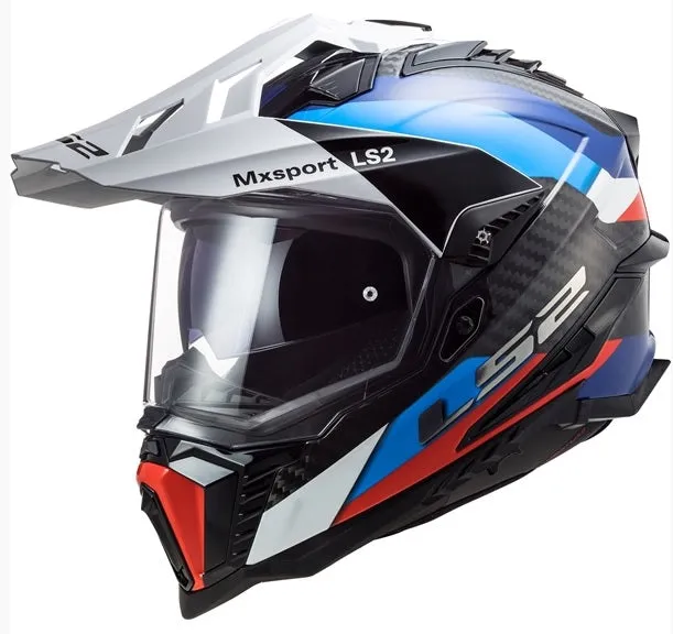 LS2 Explorer Carbone Dual Sport Motorcycle Helmet - Frontier Graphic