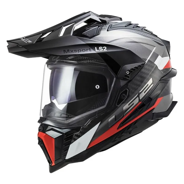 LS2 Explorer Carbone Dual Sport Motorcycle Helmet - Frontier Graphic