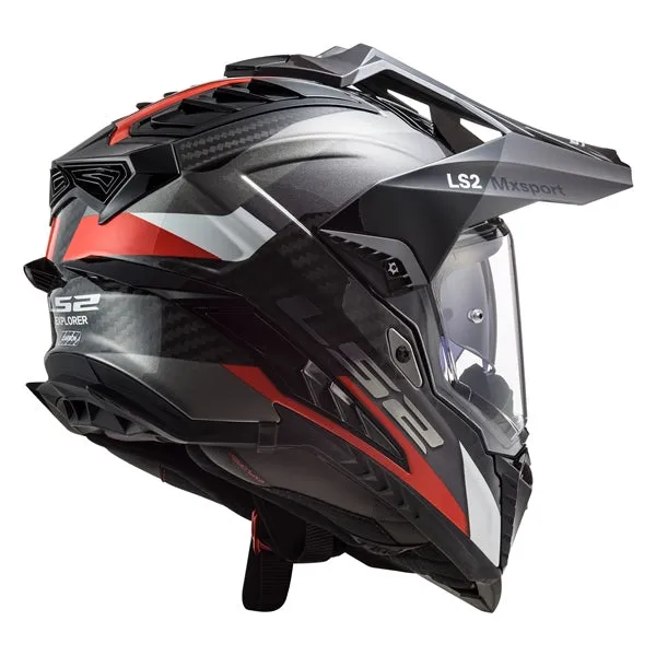 LS2 Explorer Carbone Dual Sport Motorcycle Helmet - Frontier Graphic