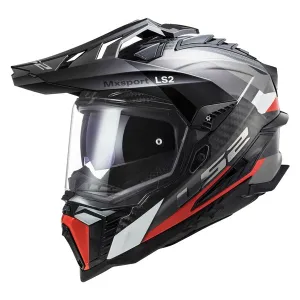 LS2 Explorer Carbone Dual Sport Motorcycle Helmet - Frontier Graphic