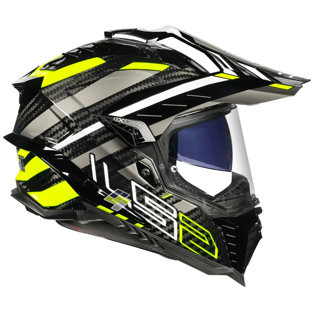 LS2 MX701 Explorer Edge Carbon Dual Sport Helmet