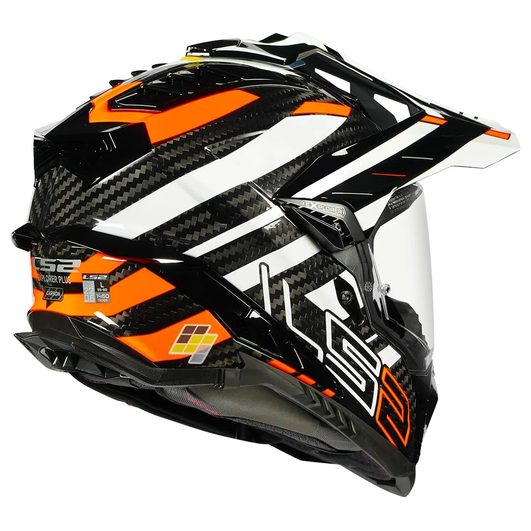 LS2 MX701 Explorer Edge Carbon Dual Sport Helmet