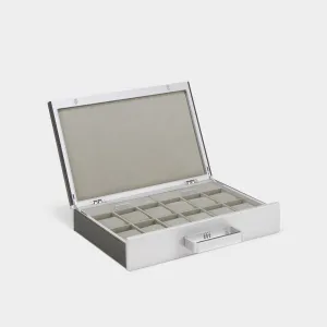 MACKENZIE 12 WATCH BRIEFCASE - GRAPHITE / GREY