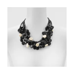 MARINA E SUSANNA SENT Glass Necklace - Delia Black Ivory