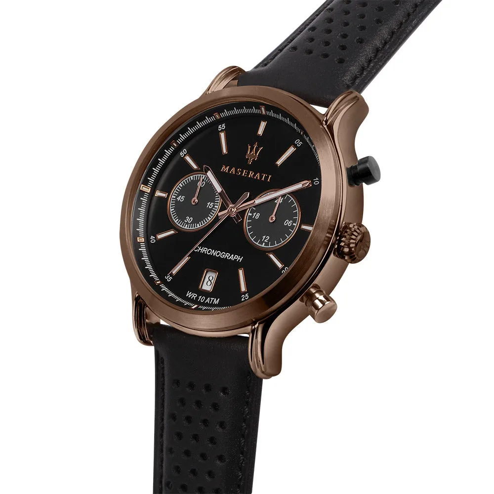 Maserati Epoca 42mm Black Leather Men's Watch - R8871638001