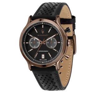 Maserati Epoca 42mm Black Leather Men's Watch - R8871638001