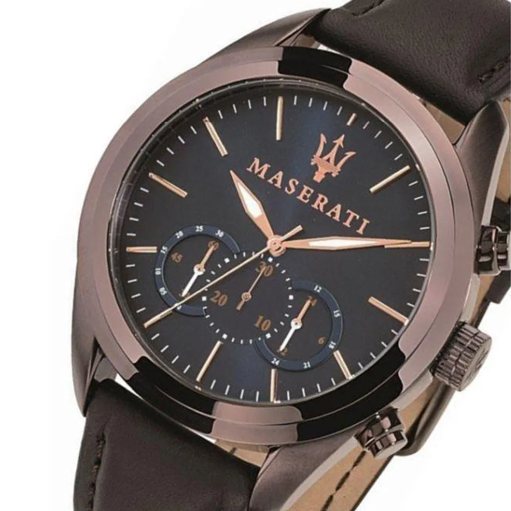 Maserati Traguardo Men's Leather Watch - R8871612008