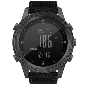 Men Digital Sports Watch Military 50M Waterproof, Altimeter, Barometer