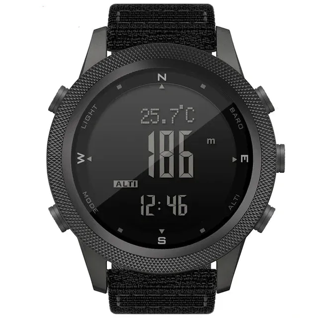 Men Digital Sports Watch Military 50M Waterproof, Altimeter, Barometer
