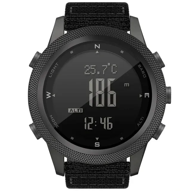 Men Digital Sports Watch Military 50M Waterproof, Altimeter, Barometer