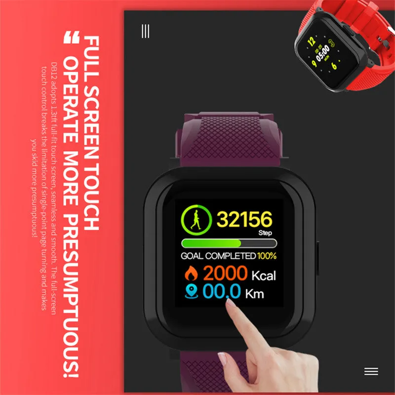 Men Smart Bracelet IP68 Waterproof Blood Pressure Fitness Pedometer Smartband Women Smart Band