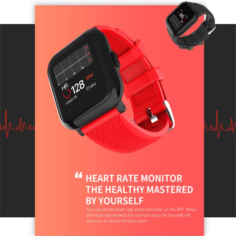 Men Smart Bracelet IP68 Waterproof Blood Pressure Fitness Pedometer Smartband Women Smart Band