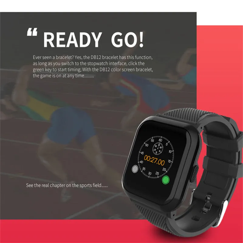 Men Smart Bracelet IP68 Waterproof Blood Pressure Fitness Pedometer Smartband Women Smart Band