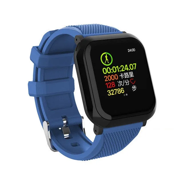 Men Smart Bracelet IP68 Waterproof Blood Pressure Fitness Pedometer Smartband Women Smart Band
