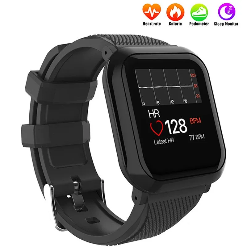 Men Smart Bracelet IP68 Waterproof Blood Pressure Fitness Pedometer Smartband Women Smart Band
