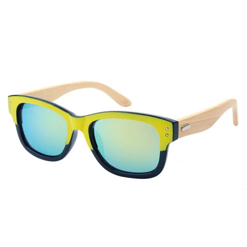 Men's 2 Color Bamboo Sunglasses In 6 Color Options