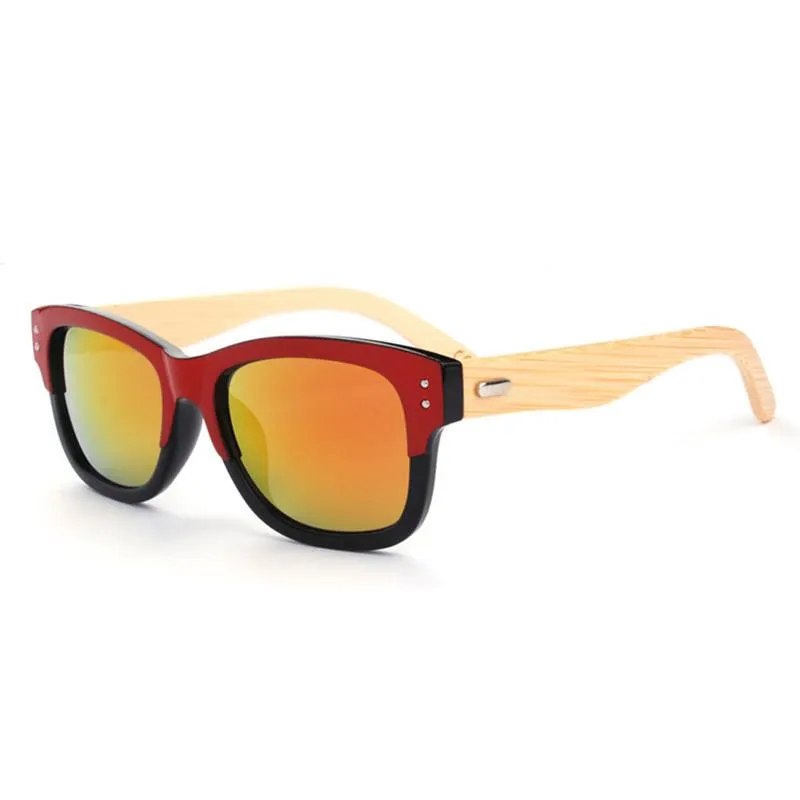Men's 2 Color Bamboo Sunglasses In 6 Color Options