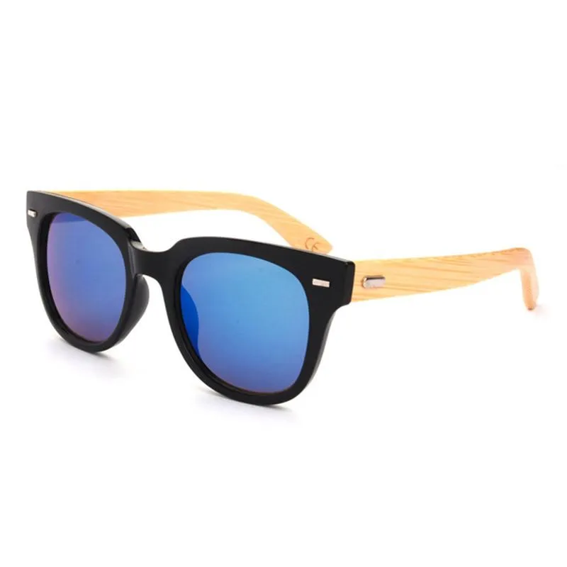 Men's Bamboo Round Sunglasses In 8 Color Options