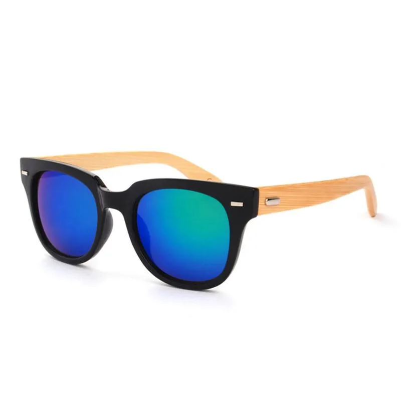 Men's Bamboo Round Sunglasses In 8 Color Options