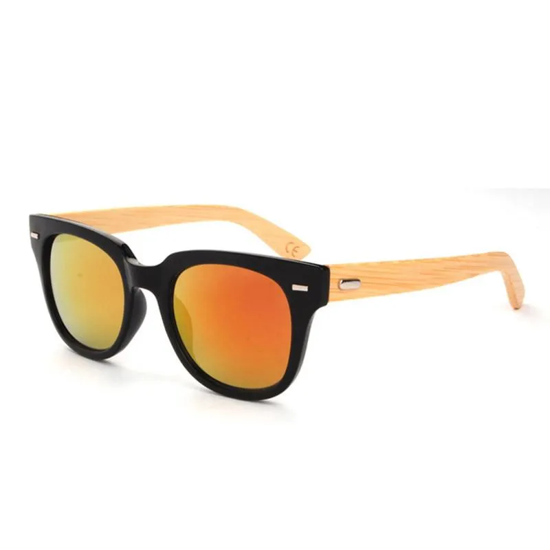 Men's Bamboo Round Sunglasses In 8 Color Options