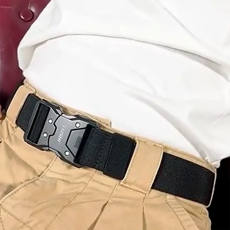 Men's Tactical Military Belt - Army Outdoor Hunting Multi-Function Combat Survival Marine Corps Nylon Belt