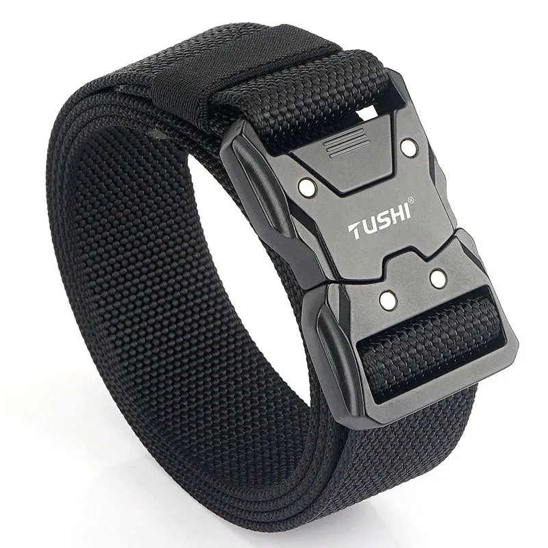 Men's Tactical Military Belt - Army Outdoor Hunting Multi-Function Combat Survival Marine Corps Nylon Belt