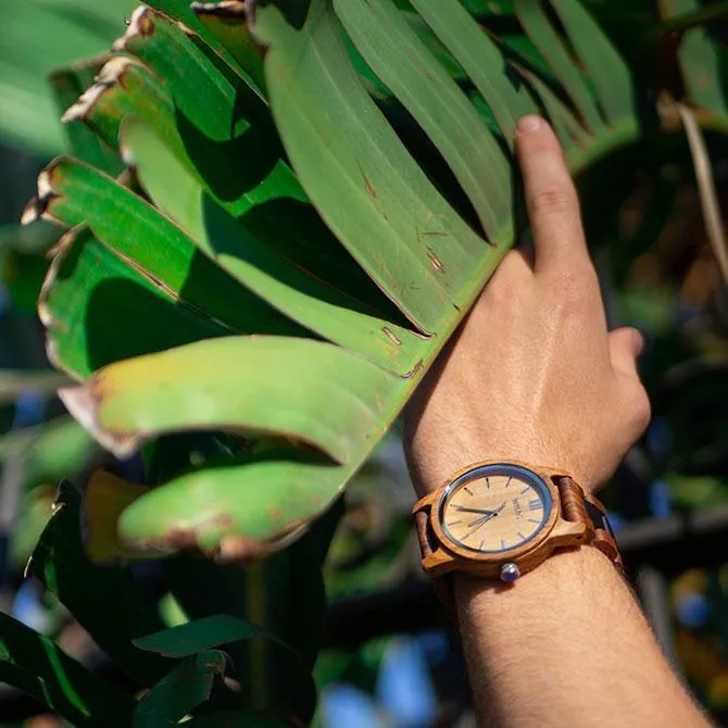 Men's Wood Watch Handmade Ambila Timepiece -