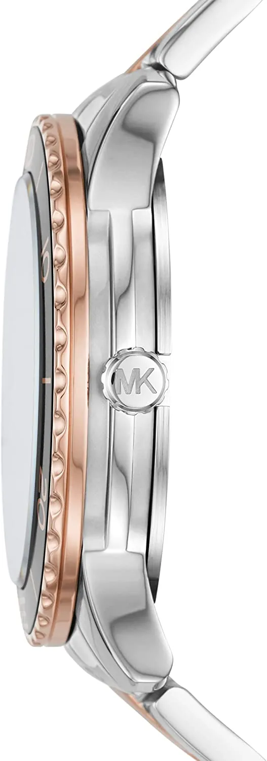 Michael Kors Women's Runway Quartz Watch with Stainless Steel Strap, Two-Tone, 20 (Model: MK6960)