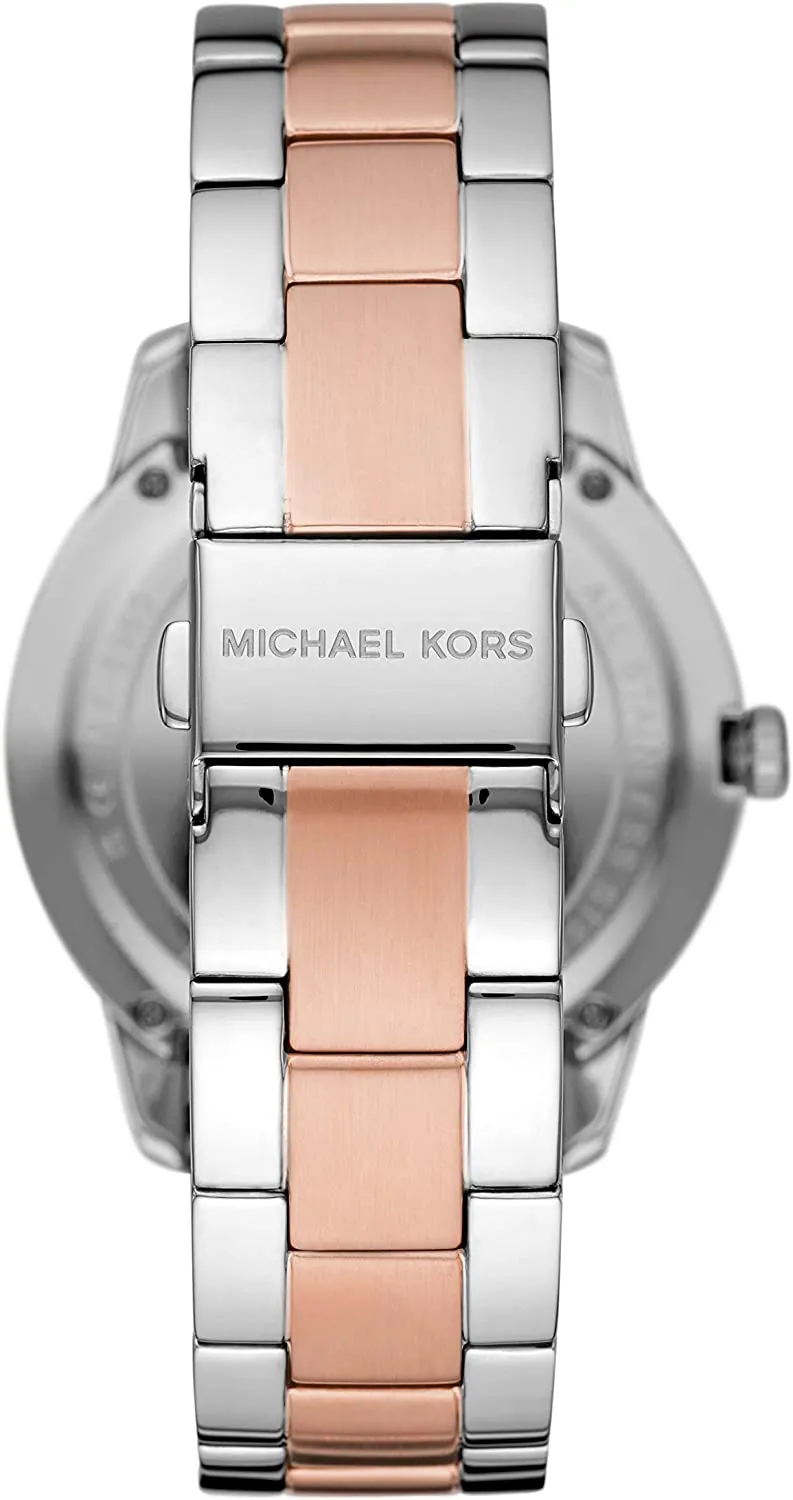 Michael Kors Women's Runway Quartz Watch with Stainless Steel Strap, Two-Tone, 20 (Model: MK6960)