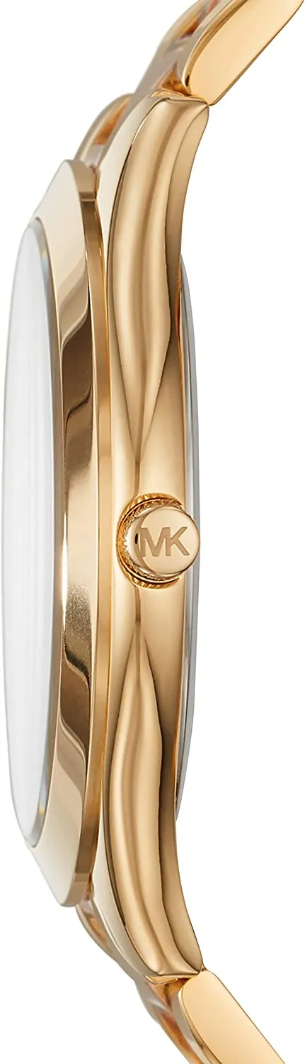 Michael Kors Women's Slim Runway Gold-Tone Watch MK3493