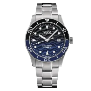 Mido Ocean Star 39mm Blue-Black Gradient Steel Men's Watch M0269071104100