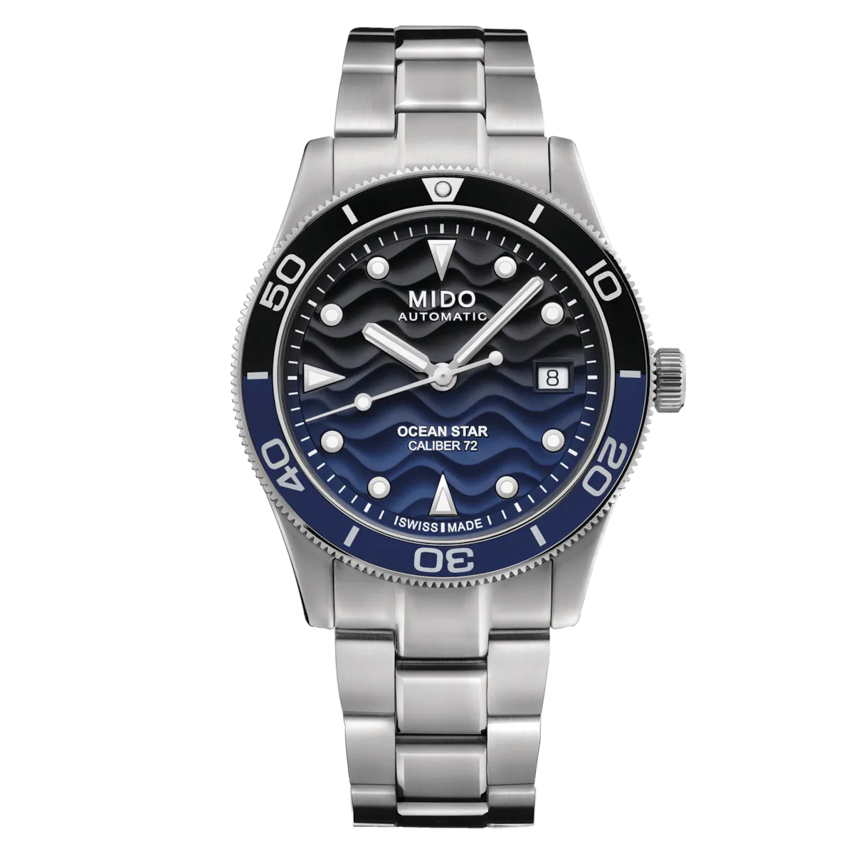 Mido Ocean Star 39mm Blue-Black Gradient Steel Men's Watch M0269071104100